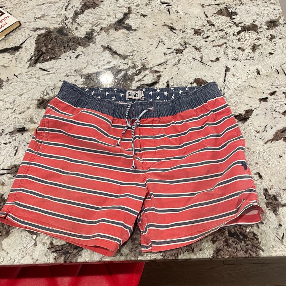Party pants swim trunks. 5” inseam. XL